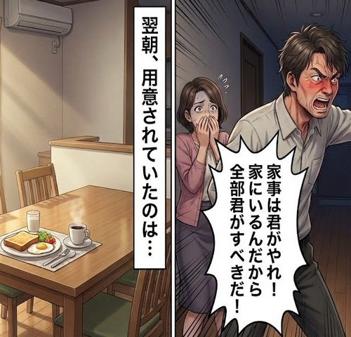 「家事は君がやれ！」休職中の私に夫が激昂し壁破壊。30年の絆が揺らいだ夜【体験談】