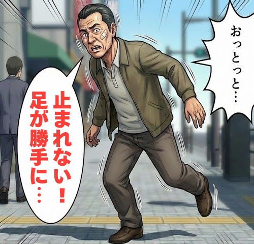 「止まれない…」小走りで足が勝手に動き続け顔面を負傷。震えと転倒から判明した難病とは【体験談】